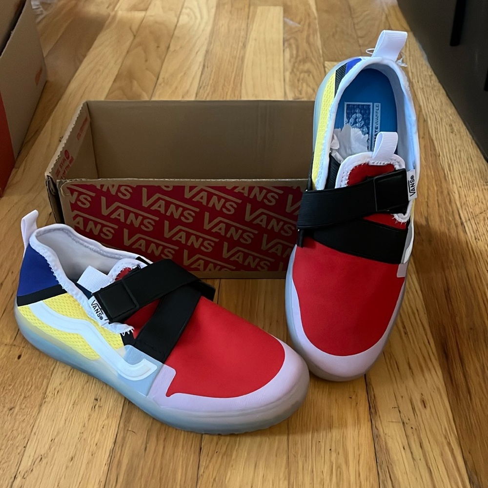 NEW VANS  red/blue/yellow/white
